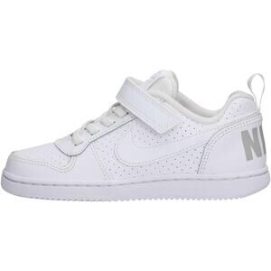 NWT Nike Boys Big Kid Court Borough 2 Low Sneaker, white-SIZE 5.5